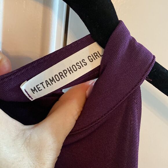 Metamorphosis‎ Girl Purple Cut Out Midi Dress 2XL Nwt - Picture 4 of 8